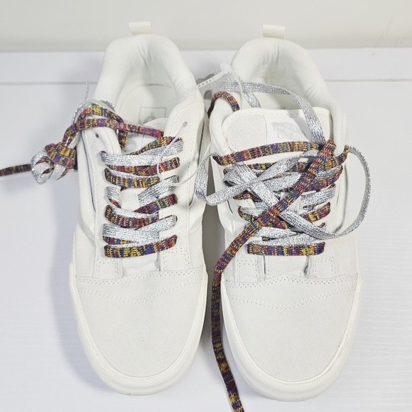 Vans Knu Stack White Platform Sneakers Women's Size 10 Men's Size 8.5 - Picture 5 of 11